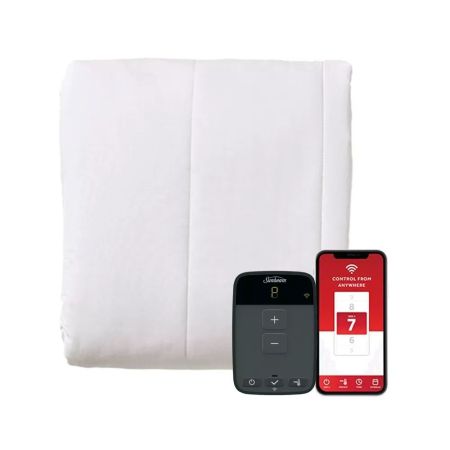 Sunbeam Full size Electric Mattress Pad with Digital Controller and Wi-Fi Connection